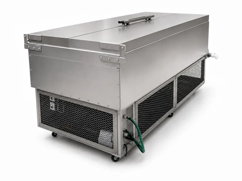 Stainless-steel ice block maker